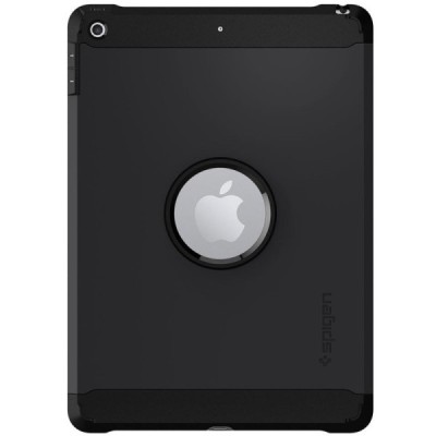 Apple iPad 9.7" 2017 (iPad 9.7" 2018) „Spigen“ Tough Armor sustiprintos apsaugos dėklas - juodas - nugarėlė / Priedai.lt