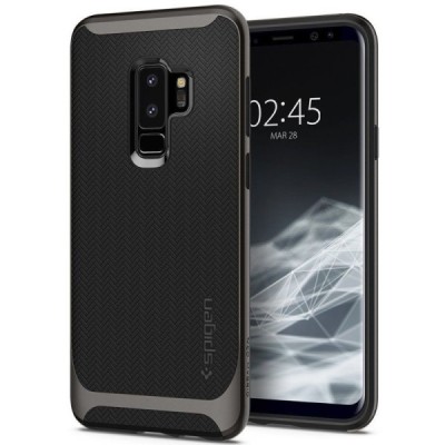 „Spigen“ Neo Hybrid sustiprintos apsaugos Samsung Galaxy S9+ (G965) juodas kieto silikono (TPU) ir plastiko dėklas / Priedai.lt