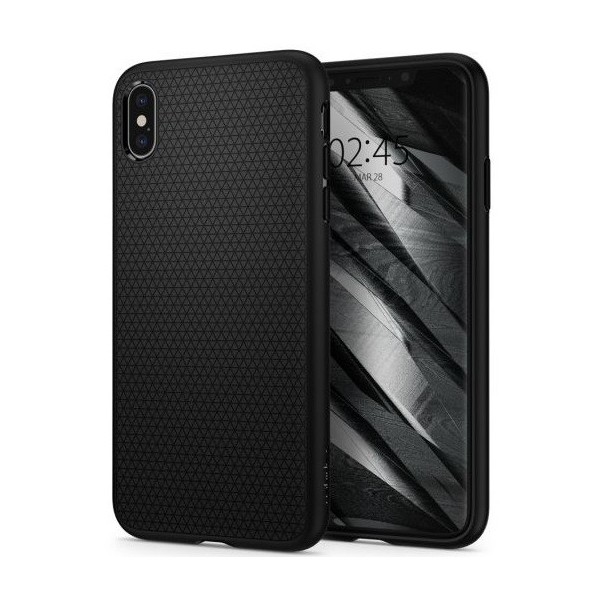 „Spigen“ Liquid Air apvalks - melns (iPhone Xs Max)