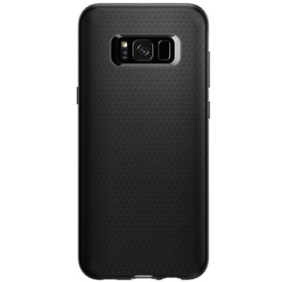 Samsung Galaxy S8 (G950) „Spigen“ Liquid Air melns cieta silikona apvalks / vacins.lv