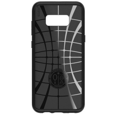 Samsung Galaxy S8 (G950) „Spigen“ Liquid Air melns cieta silikona apvalks / vacins.lv