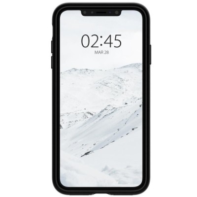 „Spigen“ Slim Armor CS Apple iPhone X (iPhone Xs) juodas kieto silikono dėklas / Priedai.lt