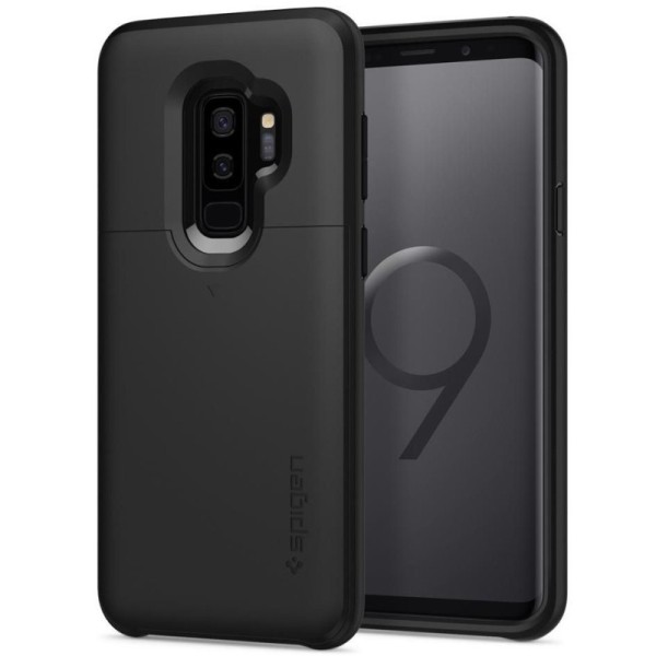 „Spigen“ Slim Armor CS apvalks - melns (Galaxy S9+)