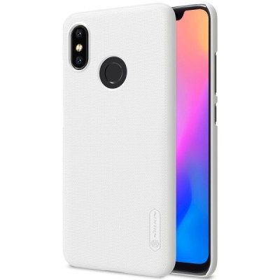 Xiaomi Mi 8 Nillkin Frosted Shield balts plastmasas apvalks / vacins.lv