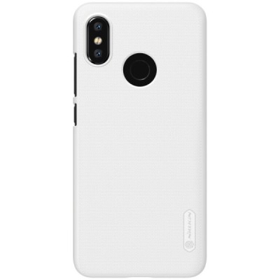 Xiaomi Mi 8 Nillkin Frosted Shield balts plastmasas apvalks / vacins.lv