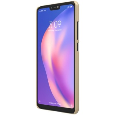 Xiaomi Mi 8 Lite Nillkin Frosted Shield zelta plastmasas apvalks / vacins.lv