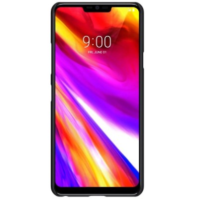 LG G7 ThinQ Nillkin Frosted Shield melns plastmasas futrālis / Vacins.lv