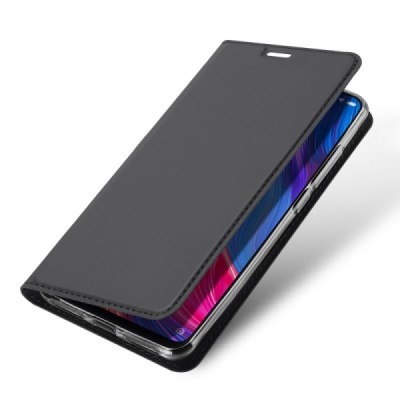 Xiaomi Mi 8 „Dux Ducis“ Skin sērijas melns ādas atvērams maciņš / Vacins.lv