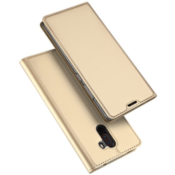 „Dux Ducis“ Skin atvērams maciņš - zelta (Pocophone F1)