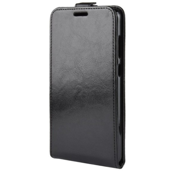 Vertikaliai atverčiamas dėklas - juodas (Galaxy A9 2018)