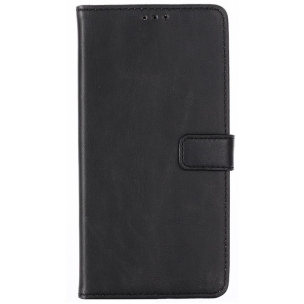 „Retro“ atvēramais maciņš - melns (Galaxy J6+ 2018)