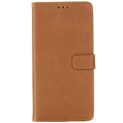 Samsung Galaxy J6+ 2018 (J610) atvēramais ādas brūns retro maciņš (maks) / Vacins.lv