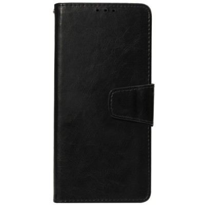 Samsung Galaxy J6+ 2018 (J610) „Diary“ atvēramais ādas melns maciņš (maks) / Vacins.lv