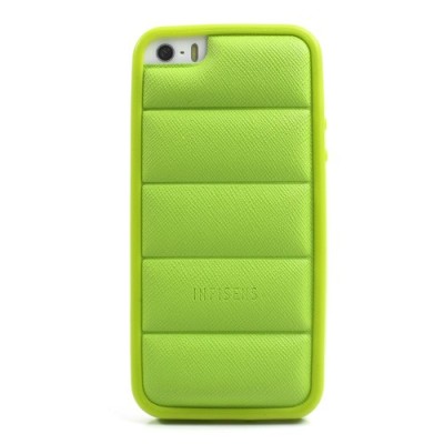 Žalias „Infisens“ silikoninis Apple iPhone SE (5, 5s) dėklas (dėkliukas) / Priedai.lt
