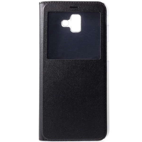 „View Window“ atvēramais maciņš - melns (Galaxy J6+ 2018)