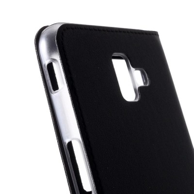 Samsung Galaxy J6+ 2018 (J610F) melns atvēramais „View Window“ maciņš / Vacins.lv