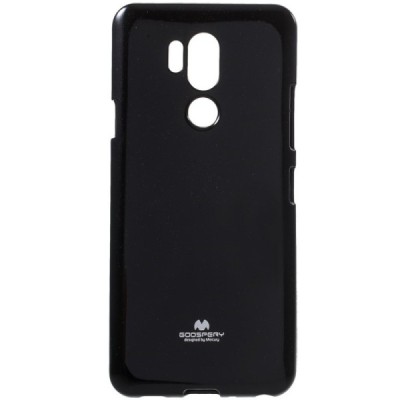 LG G7 ThinQ Mercury melns cieta silikona (TPU) apvalks / vacins.lv
