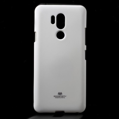 LG G7 ThinQ Mercury balts cieta silikona (TPU) apvalks / vacins.lv