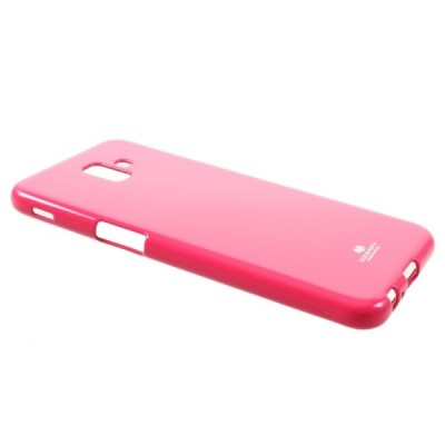 Samsung Galaxy J6+ 2018 (J610) Mercury tamsiai rožinis kieto silikono tpu dėklas - nugarėlė / Priedai.lt