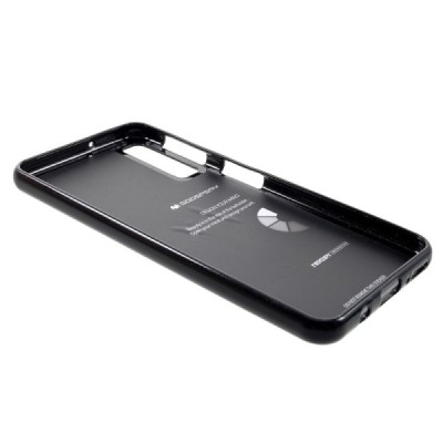 Samsung Galaxy A7 2018 (A750) Mercury melns cieta silikona (TPU) apvalks / vacins.lv