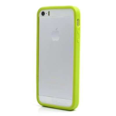 Žalias „Infisens“ silikoninis Apple iPhone SE (5, 5s) dėklas (dėkliukas) / Priedai.lt