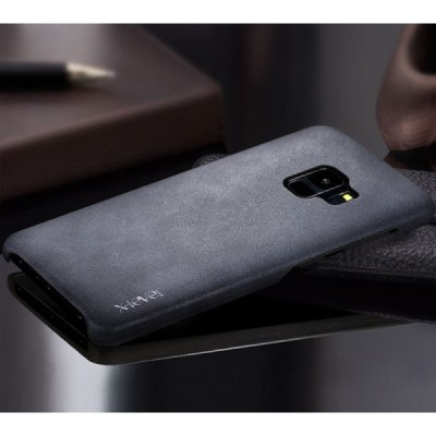 „X-Level“ Vintage Classic Samsung Galaxy S9 (G960) melns ādas apvalks / Vacins.lv