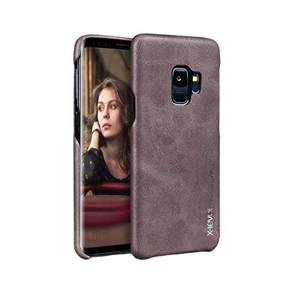 „X-Level“ Vintage ādas apvalks - brūns (Galaxy S9)