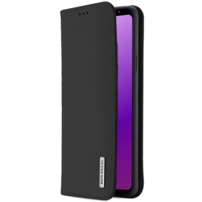 Samsung Galaxy S9 (G960) „Dux Ducis“ Wish sērijas melns ādas atvērams maciņš / Vacins.lv