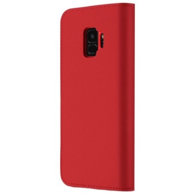Samsung Galaxy S9 (G960) „Dux Ducis“ Wish sērijas sarkans ādas atvērams maciņš / Vacins.lv