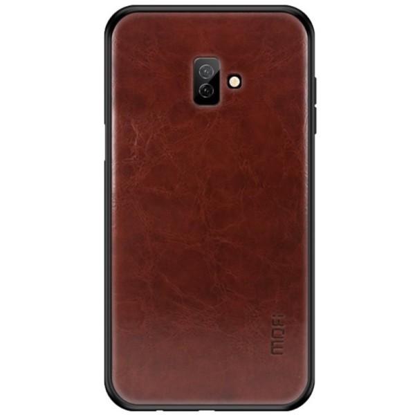 „Mofi“ Pu Leather dėklas - rudas (Galaxy J6+ 2018)