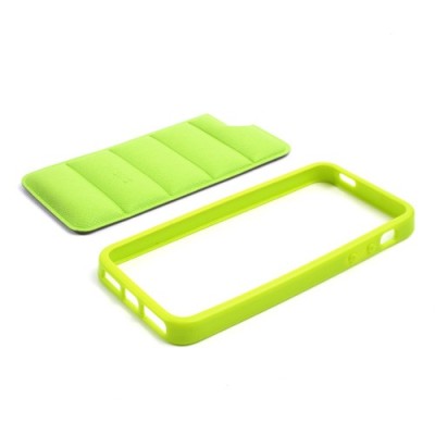 Žalias „Infisens“ silikoninis Apple iPhone SE (5, 5s) dėklas (dėkliukas) / Priedai.lt