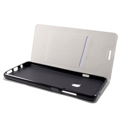 „Cross“ Texture Leather serijos Samsung Galaxy A9 2018 (A9 Star Pro) mėlynas odinis atverčiamas dėklas / Priedai.lt