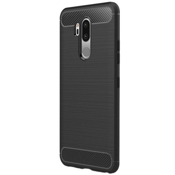 „Carbon“ kieto silikono (TPU) dėklas - juodas (G7 ThinQ)