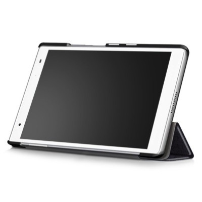 Lenovo Lenovo Tab4 8 Plus (TB-8704F/N) atvēramais melns maciņš / Vacins.lv