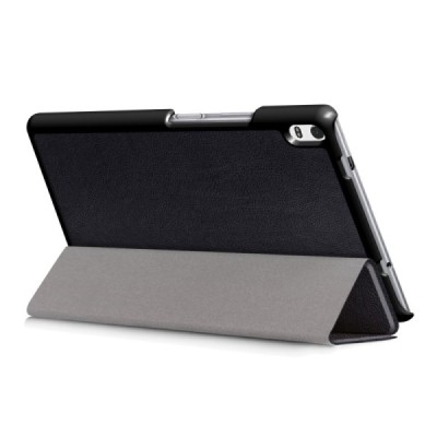 Lenovo Lenovo Tab4 8 Plus (TB-8704F/N) atvēramais melns maciņš / Vacins.lv