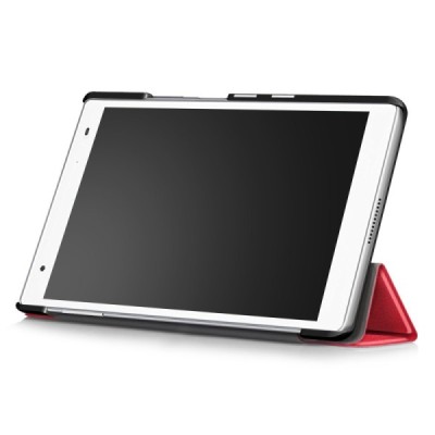 Lenovo Lenovo Tab4 8 Plus (TB-8704F/N) atvēramais sarkans maciņš / Vacins.lv