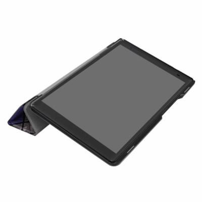 Lenovo Tab4 8 Plus (TB-8704F/N) atvēramais krāsains, pelēks maciņš / Vacins.lv