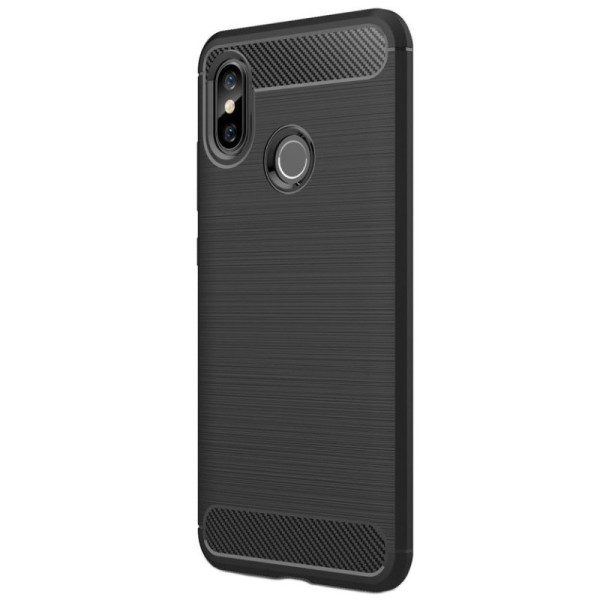 „Carbon“ cieta silikona (TPU) apvalks - melns (Mi 8)