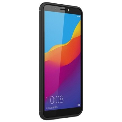 Huawei Honor 7C kieto silikono TPU juodas dėklas - nugarėlė / Priedai.lt