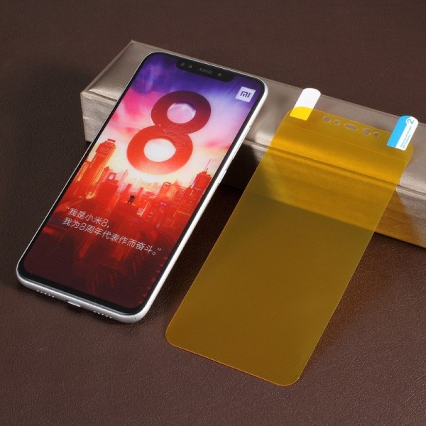 ISME“ apsauginė ekrano plėvelė (pilnai dengianti) - skaidri (Mi 8)