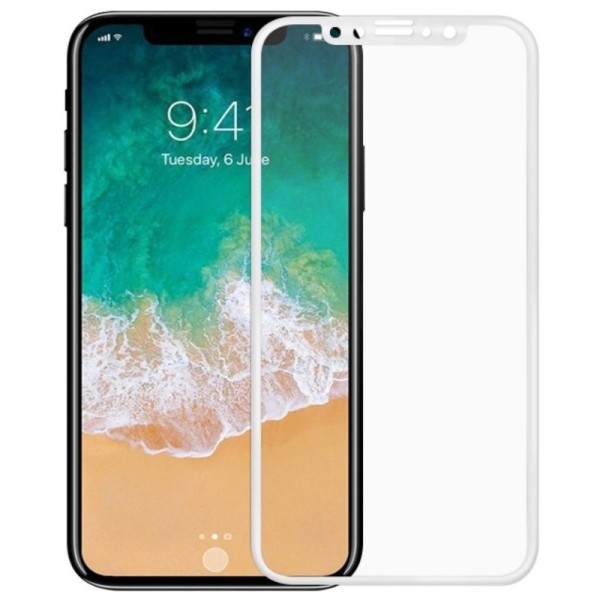 „Mocolo“ Tempered Glass apsauginis ekrano stiklas 0.26 mm - baltas (iPhone X / Xs / 11 Pro)