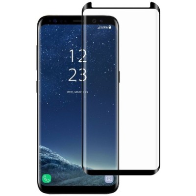 Samsung Galaxy S8 (G530) „Mocolo“ 9H Tempered Glass sustiprintos apsaugos juodas pilnai dengiantis apsauginis ekrano stiklas 0,2