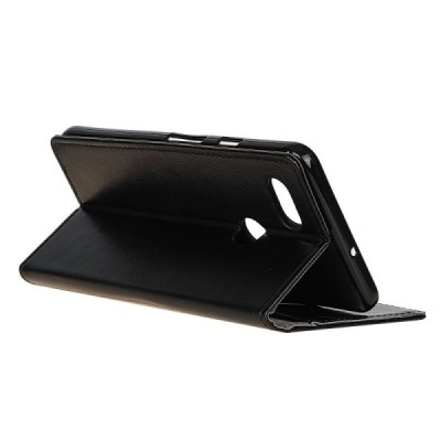 Google Pixel 3 atverčiamas juodas odinis dėklas - piniginė / Priedai.lt