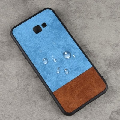 Samsung Galaxy J4+ (J400F) „Bi-Color“ Splicing brūns, zils ādas apvalks / Vacins.lv