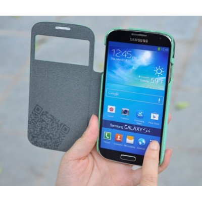 Samsung Galaxy S4 Baseus Elegance atverčiamas žalias dėklas / Priedai.lt