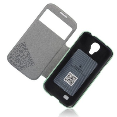 Samsung Galaxy S4 Baseus Elegance atverčiamas žalias dėklas / Priedai.lt