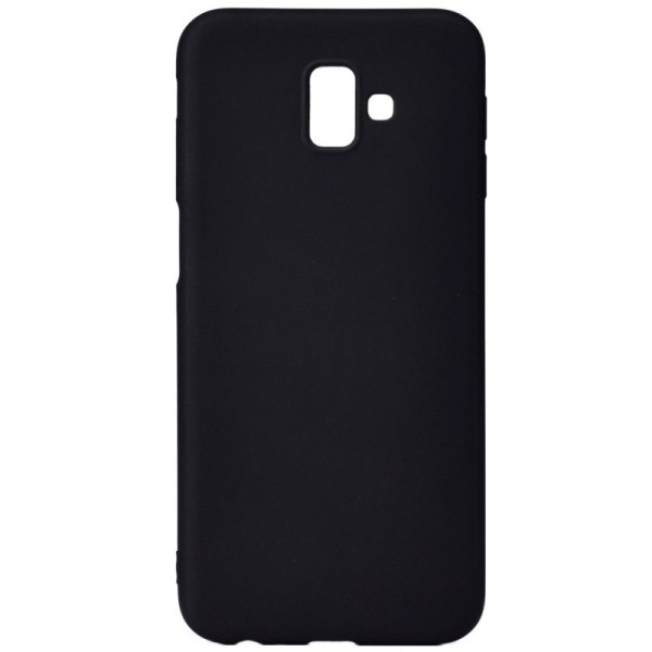Kieto silikono (TPU) dėklas - juodas (Galaxy J6+ 2018)