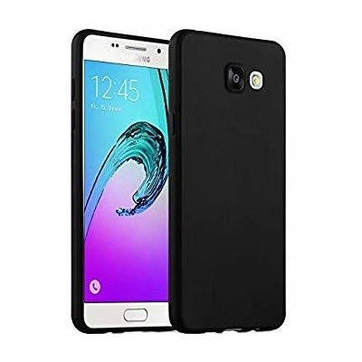Samsung Galaxy A5 (2016) A510 matinis kieto silikono TPU juodas dėklas - nugarėlė / Priedai.lt