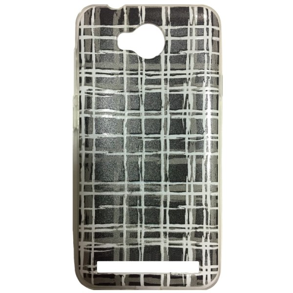 „Pattern“ cieta silikona futrālis - melns (Y3 II)