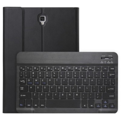 Samsung Galaxy Tab A 10.5 2018 (T590, T595)  ādas atvēramais melns futrālis ar bluetooth tastatūra / Vacins.lv